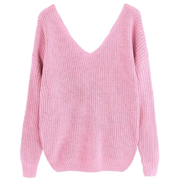 Pink Pearl Studded Sweater - Picture 4 of 4